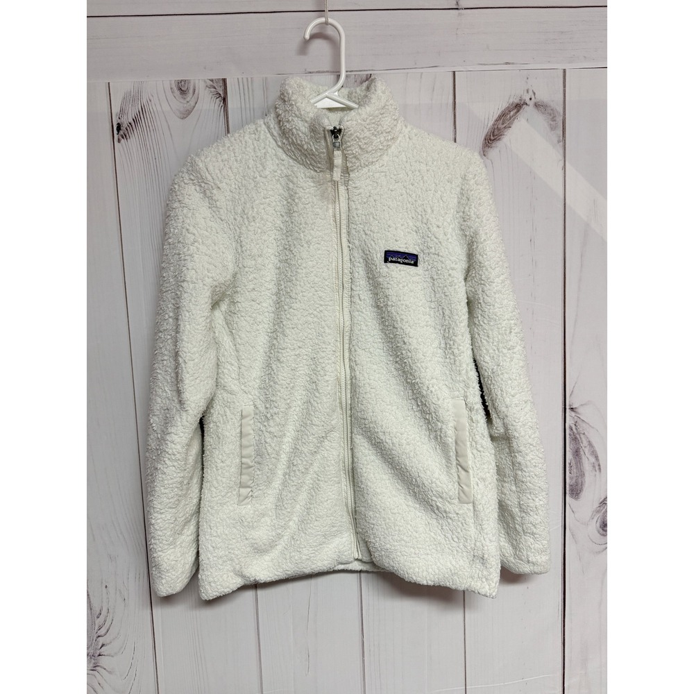 Patagonia Women's Los Gatos Fleece Jacket XS Birch White GUC - Picture 1 of 11